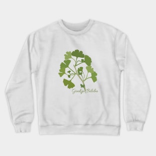 Branch of Ginkgo biloba Crewneck Sweatshirt